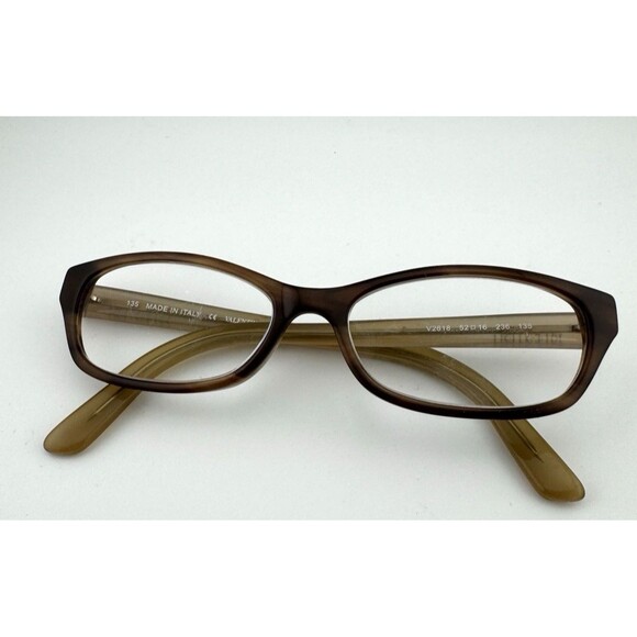 Valentino V2618 236 (Brown Stripe) glasses Women's 52/16/135 FRAMES ONLY - Picture 7 of 9